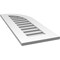 Ekena Millwork Quarter Round Top Right Surface Mount PVC Gable Vent w/ 3-1/2"W x 1"P Standard Frame, 14"W x 36"H GVPQR14X3601SF - alternate 3